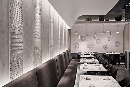 大连新中式餐厅装修设计案例（喜鼎）-200平米